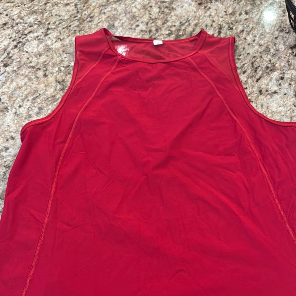 Red Sleeveless Top- Lululemon
